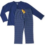 Little Label pyjama met all over print donkerblauw