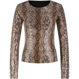 NIKKIE - Top - Bruin - Pailletten