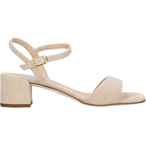 Unisa leren sandalettes beige
