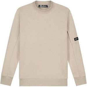 Malelions sweater met logo beige
