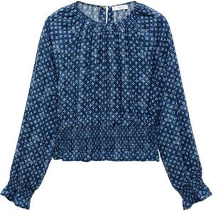 MANGO TEEN top met all over print blauw