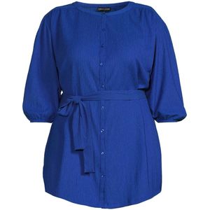 GREAT LOOKS Blouse tuniek met ceintuur blauw