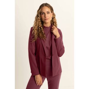 Expresso getailleerde blazer donkerrood