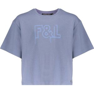 Frankie&Liberty T-shirt met tekst blauw
