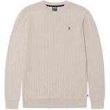 Kultivate trui gebreid beige
