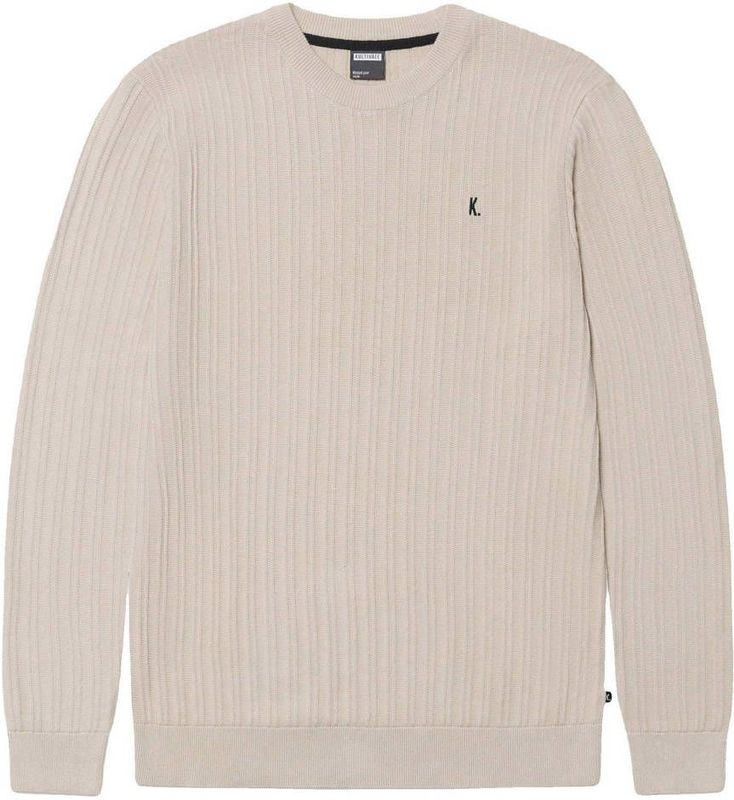 Kultivate trui gebreid beige