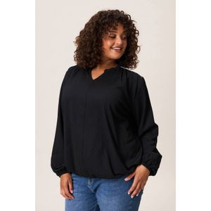 Miss Etam Plus blousetop zwart