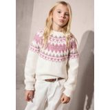 Mango Kids kersttrui ecru