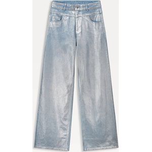 POM Amsterdam high waist wide leg jeans zilver
