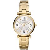 Fossil horloge ES5159 Carlie goudkleurig