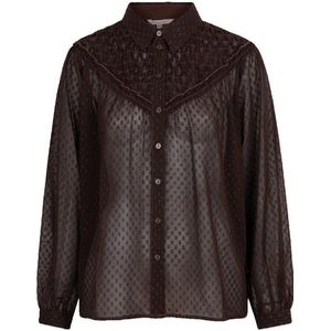 Esqualo blouse bruin met lurex