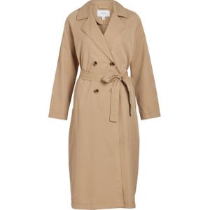 VILA trenchcoat jas VIJANCINE met ceintuur beige