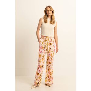 Expresso high waist casual broek geel