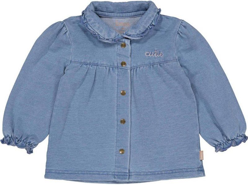 BESS - Spijkerblouse - Denim - Lange Mouwen - Pofmouwen