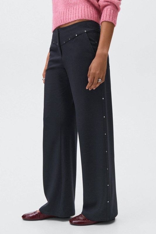 MANGO TEEN casual broek donkerblauw