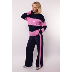 Fluresk - Ewan Pants - Wide Leg Broek - Midnight Blue