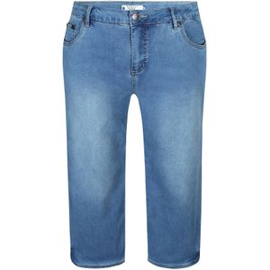 Zhenzi cropped capri jeans medium blue denim