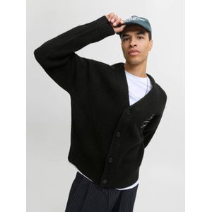 JACK & JONES ORIGINALS gebreid vest met wol zwart