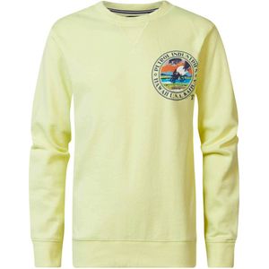 Petrol Industries sweater met backprint geel