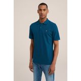 WE Fashion Slim Fit Polo Marojell Blue