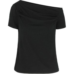 LOLALIZA one shoulderT-shirt zwart