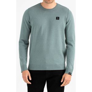 Butcher of Blue trui met wol fijn gebreid groen