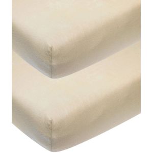 Meyco katoenen junior hoeslaken - set van 2 70x140/150 cm sand