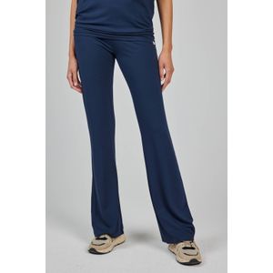 Didi flared regular waist broek donkerblauw