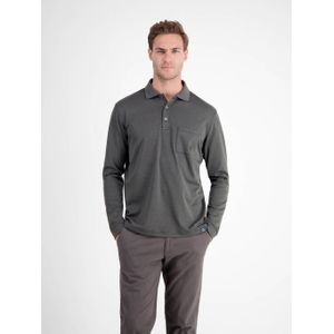 LERROS - Shirt - Zwart - Lange Mouw - Polokraag