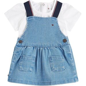 Tommy Hilfiger shirt + jurk wit/denim medium