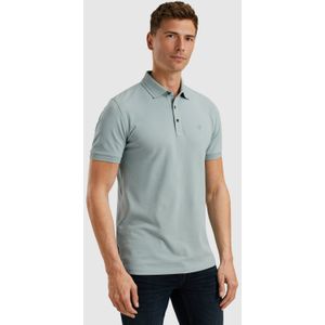 Cast Iron regular polo grijsblauw