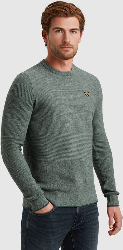 PME Legend Trui groen (Maat: S) - Halslijn: Ronde hals,