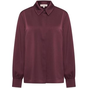 CLAUDIA BY CLAUDIA STRÄTER - Satijnen Blouse - Donkerrood