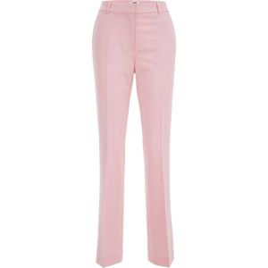 WE Fashion straight fit pantalon lichtroze