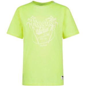 Vingino T-shirt Hois met printopdruk neongeel