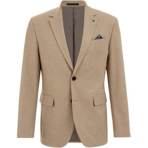 WE Fashion slim fit colbert Aram beige wood