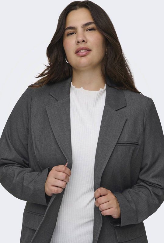 Carhattie - Blazer - Regular Fit - Omkeerbare Hals - Knoopsluiting - Voorzakken