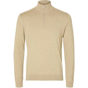 SELECTED HOMME gemêleerde trui SLHBERG beige