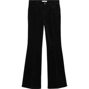 Mango corduroy flared broek zwart