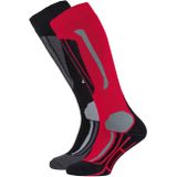 Falcon Victoria 2-pack skisokken dames rood