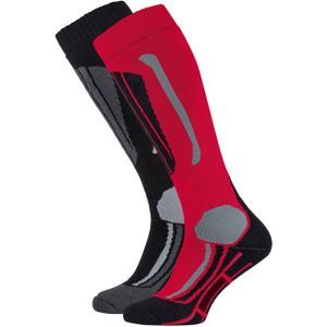 Falcon Victoria 2-pack skisokken dames rood