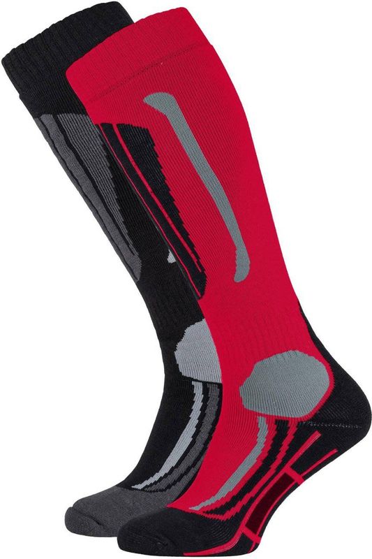 Falcon Victoria 2-pack skisokken dames rood