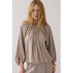 Summum blousetop lichtbruin