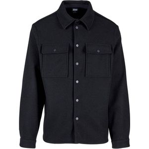 Urban Classics loose fit overshirt zwart