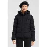 Q/S designed by - Gewatteerde Jas - Zwart - Met Capuchon