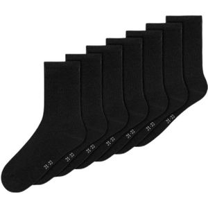 NAME IT KIDS sokken NKNSOCK - set van 7 zwart