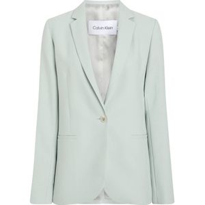 Calvin Klein cropped blazer ecru