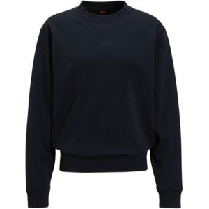 BOSS sweater WeFade met logo dark blue