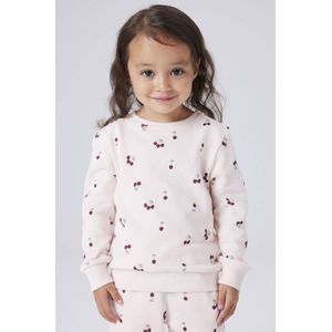 NAME IT MINI sweater met hartjes roze