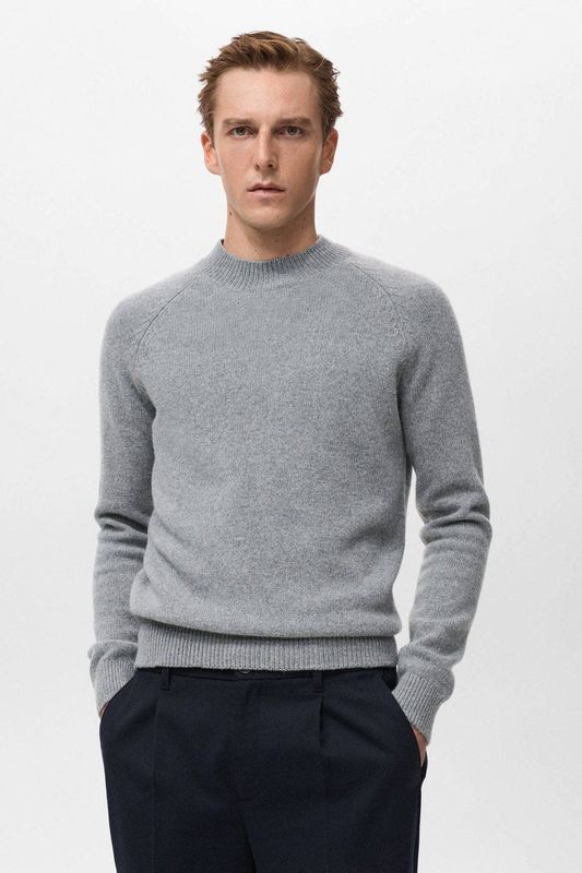 MANGO MAN Trui 'Lory'  grijs gemêleerd